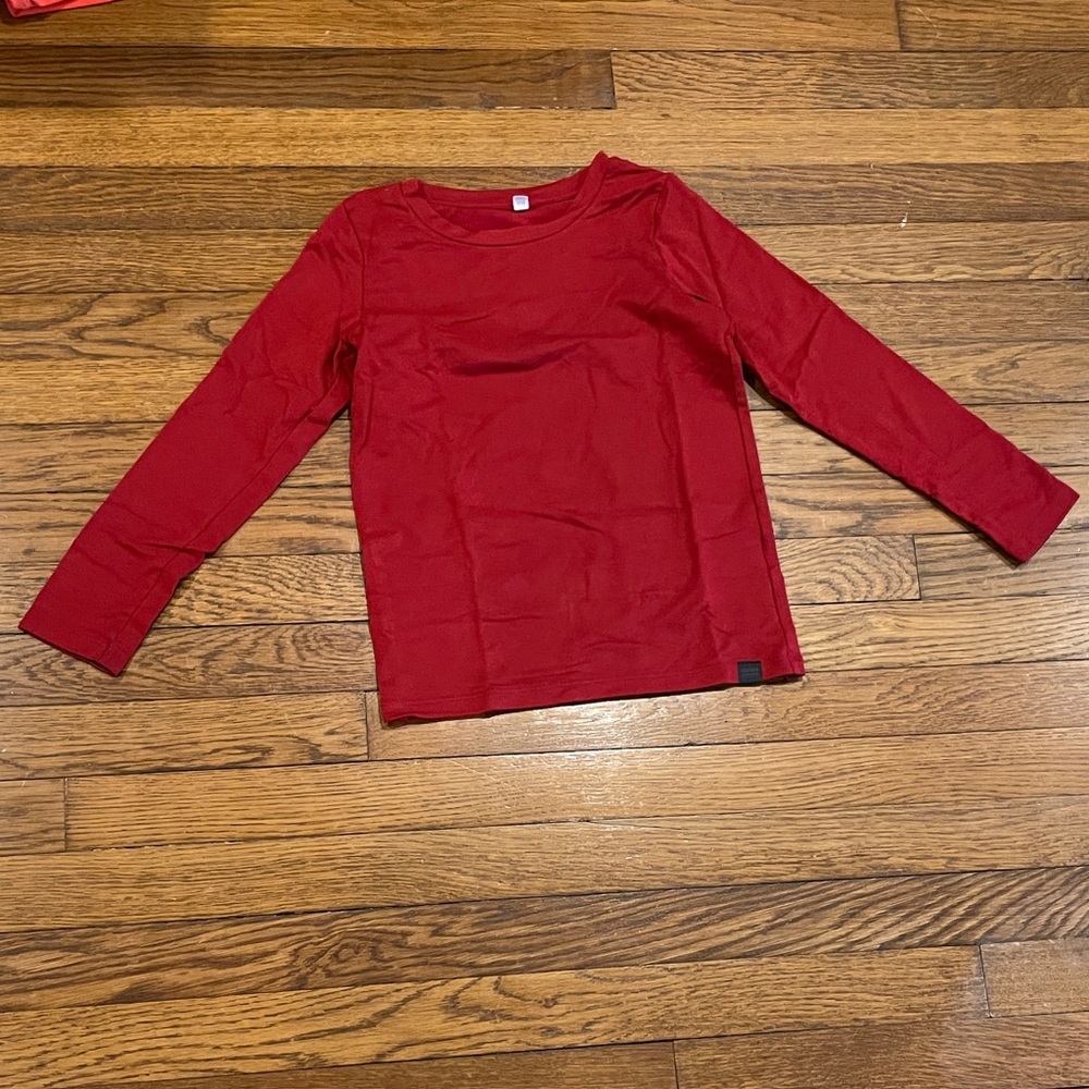 Red Long Sleeve Kids Shirt
